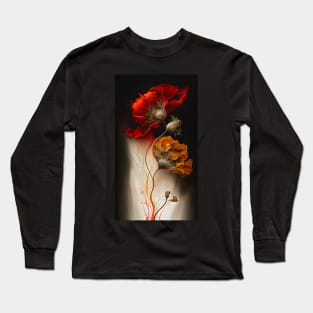 Painted Poppies 02 Long Sleeve T-Shirt
